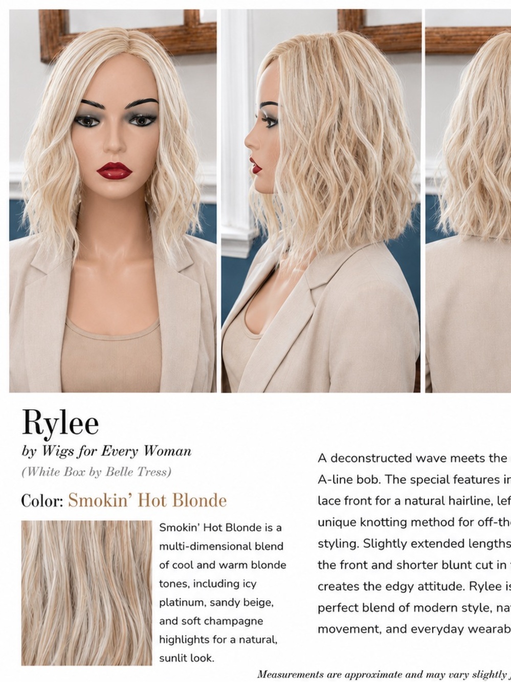 Rylee in Smokin' Hot Blonde BT Wigs for Every Woman (white box BT) (Caliente)